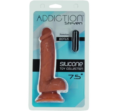 Addiction - Realistyczne Dildo Steven 19 cm Karmelowe